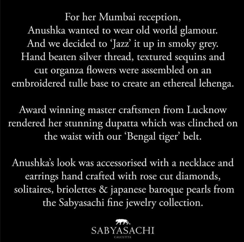 Sabyasachi Virushka Look